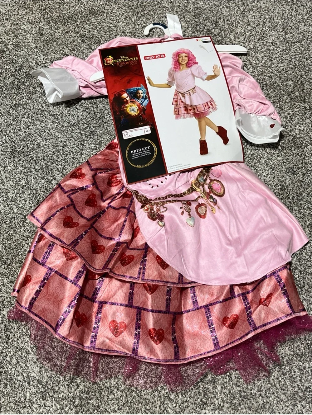 Disney Descendants: The Rise of Red Bridget Deluxe Kids' Hearts Costume L 10/12